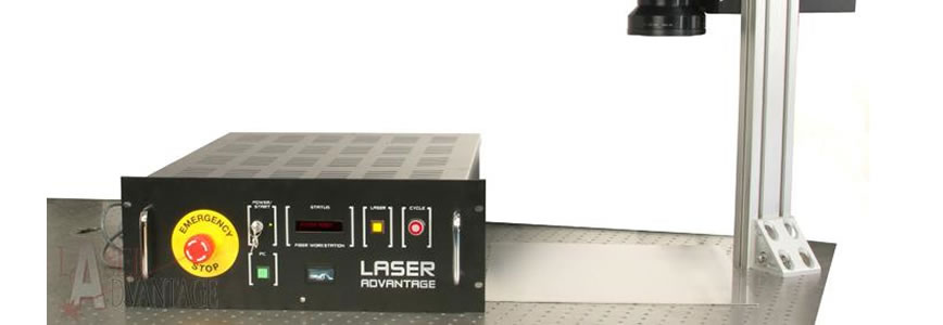 Laser system with control panel and camera.