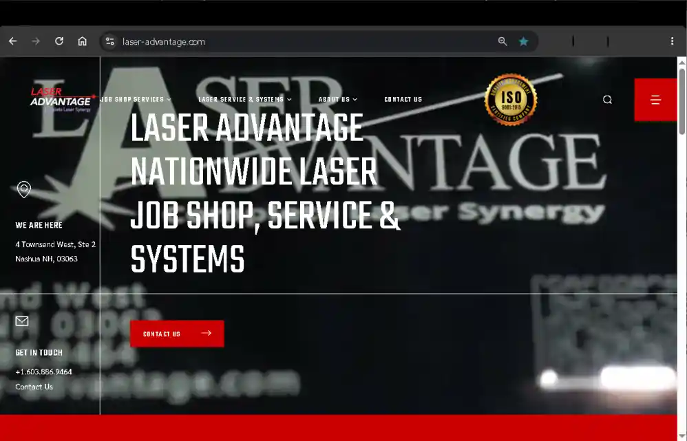 Laser Advantage, LLC is a Laser Systems Integrator Nashua NH